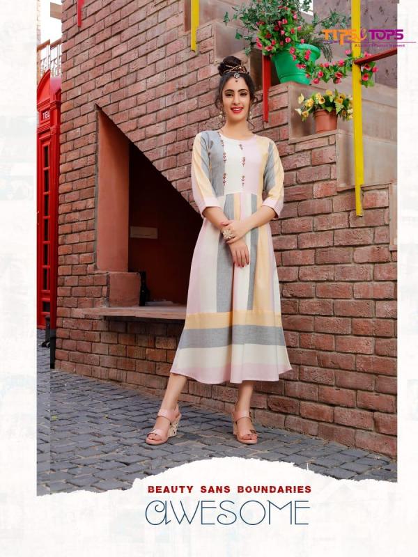 Tips & Tops Jolly-Rayon-Long-Designer-Kurti